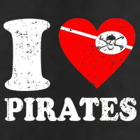 I Heart Pirates T-Shirt 11oz C Handle Ceramic Mug