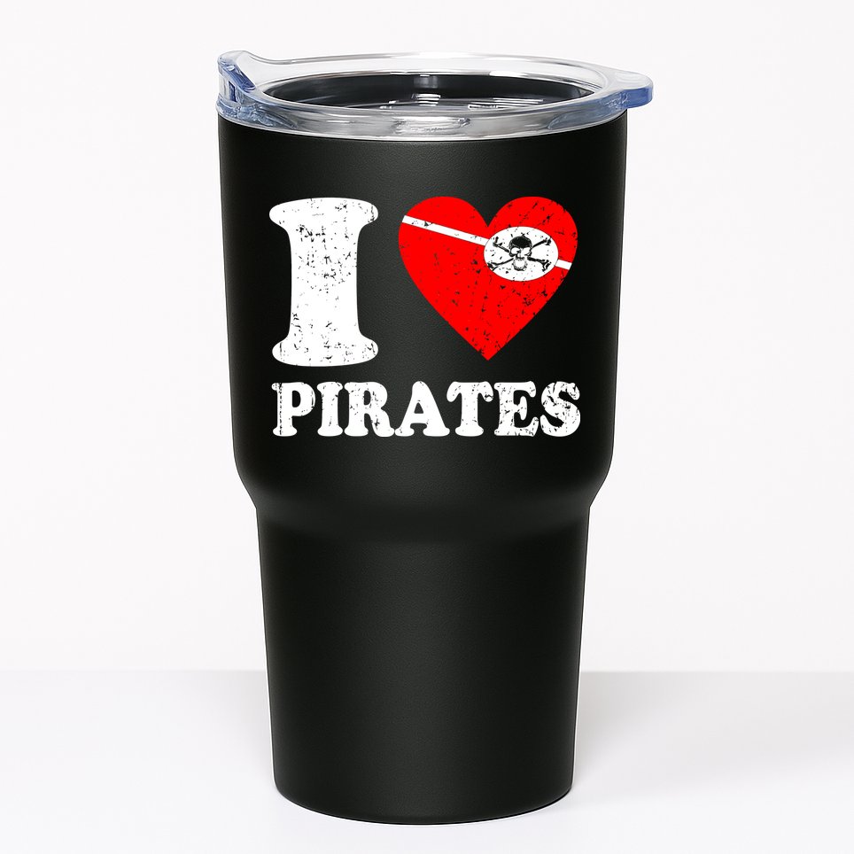 I Heart Pirates T-Shirt Tumbler