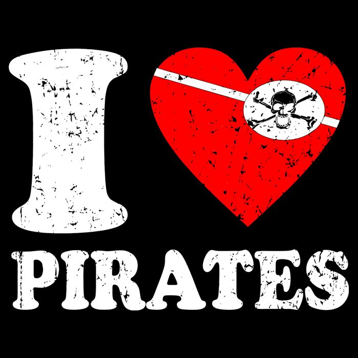 I Heart Pirates T-Shirt Baby Bodysuit