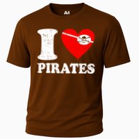 I Heart Pirates T-Shirt Cooling Performance Crew T-Shirt
