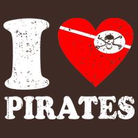 I Heart Pirates T-Shirt Cooling Performance Crew T-Shirt