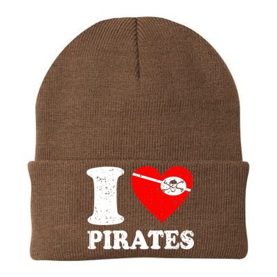 I Heart Pirates T-Shirt Knit Cap Winter Beanie