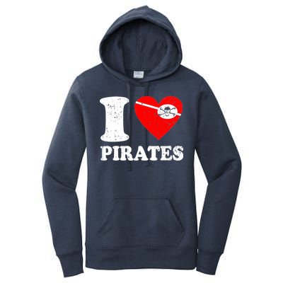 I Heart Pirates T-Shirt Women's Pullover Hoodie