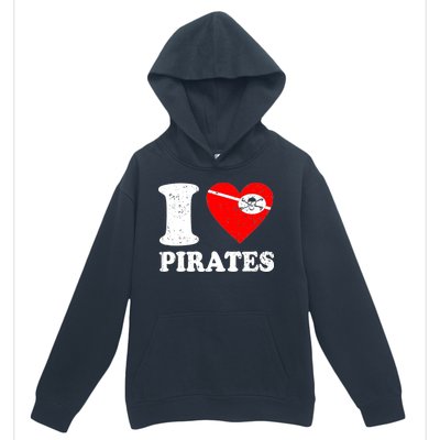 I Heart Pirates T-Shirt Urban Pullover Hoodie