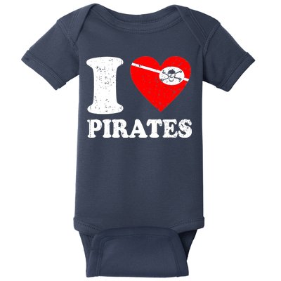 I Heart Pirates T-Shirt Baby Bodysuit