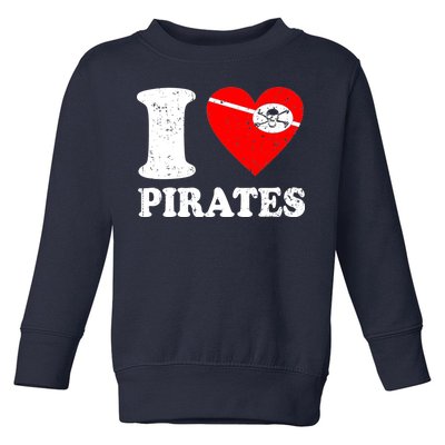 I Heart Pirates T-Shirt Toddler Sweatshirt