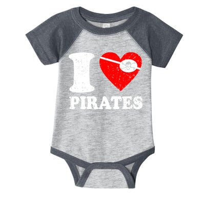 I Heart Pirates T-Shirt Infant Baby Jersey Bodysuit