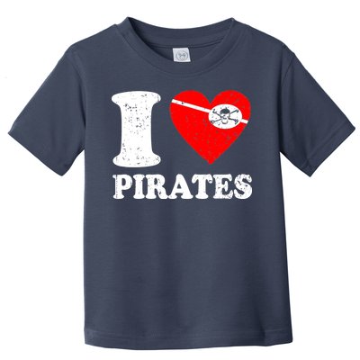 I Heart Pirates T-Shirt Toddler T-Shirt