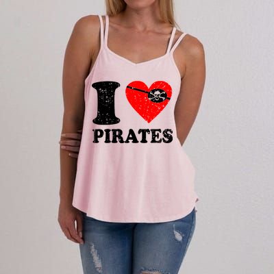 I Heart Pirates T-Shirt Women's Strappy Tank