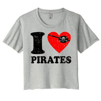 I Heart Pirates T-Shirt Women's Crop Top Tee