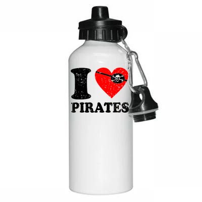 I Heart Pirates T-Shirt Aluminum Water Bottle