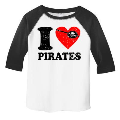 I Heart Pirates T-Shirt Toddler Fine Jersey T-Shirt