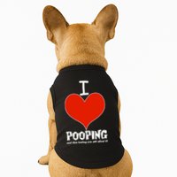 I Heart Pooping and Texting Doggie Tank