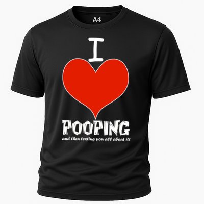 I Heart Pooping and Texting Performance Shirt