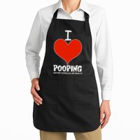 I Heart Pooping and Texting Apron