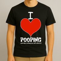 I Heart Pooping and Texting T-Shirt