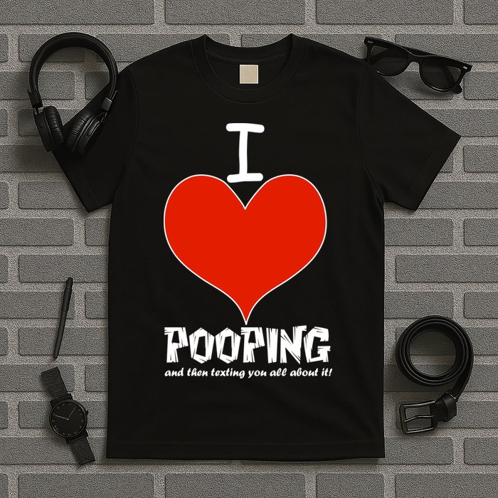 I Heart Pooping and Texting T-Shirt