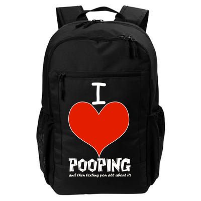 I Heart Pooping and Texting Daily Commute Backpack