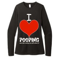 I Heart Pooping and Texting Womens CVC Long Sleeve Shirt