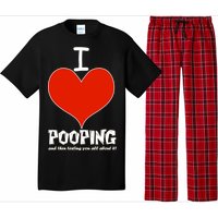 I Heart Pooping and Texting Pajama Set