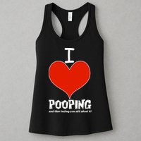 I Heart Pooping and Texting Womens Tank Top