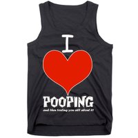 I Heart Pooping and Texting Tank Top