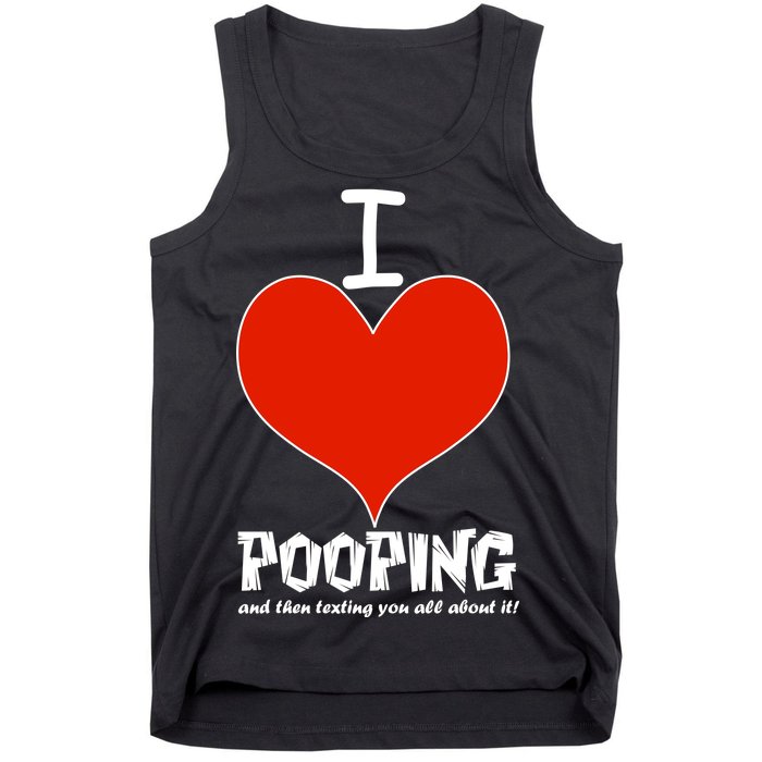 I Heart Pooping and Texting Tank Top