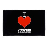 I Heart Pooping and Texting Microfiber Hand Towel