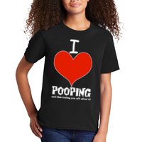 I Heart Pooping and Texting Kids T-Shirt
