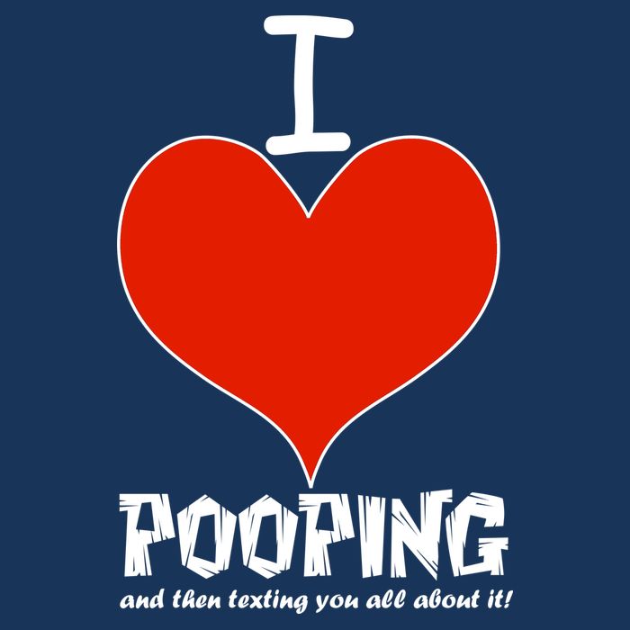 I Heart Pooping and Texting Infant Baby Jersey Bodysuit