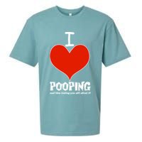 I Heart Pooping and Texting Sueded Cloud Jersey T-Shirt