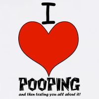 I Heart Pooping and Texting Garment-Dyed Sweatshirt