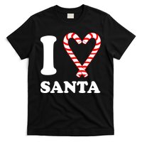 I Heart Santa Candy Cane T-Shirt