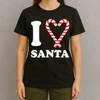I Heart Santa Candy Cane T-Shirt
