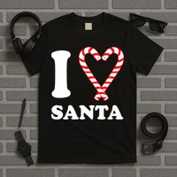 I Heart Santa Candy Cane T-Shirt