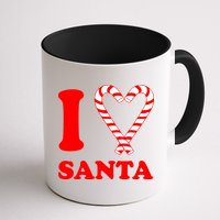 I Heart Santa Candy Cane Mug