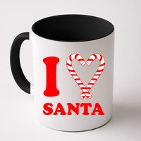 I Heart Santa Candy Cane Mug