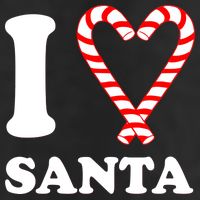 I Heart Santa Candy Cane 11oz C Handle Ceramic Mug