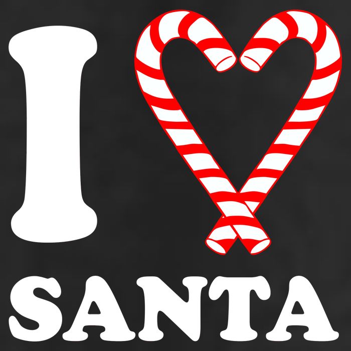 I Heart Santa Candy Cane 11oz C Handle Ceramic Mug