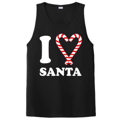 I Heart Santa Candy Cane PosiCharge Competitor Tank