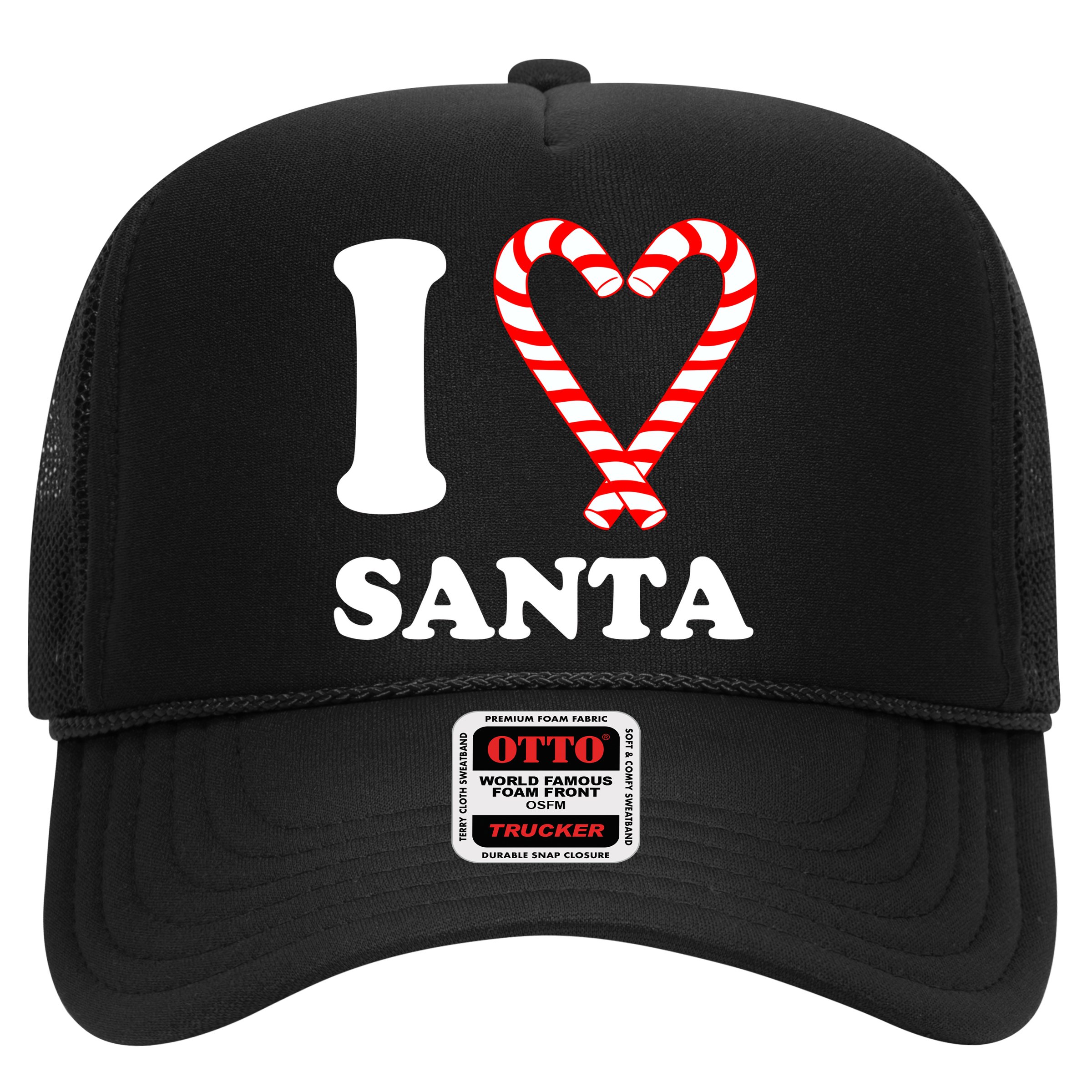 I Heart Santa Candy Cane Hat