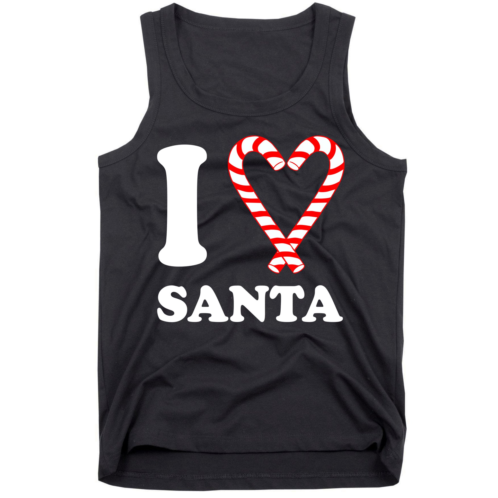 I Heart Santa Candy Cane Tank Top