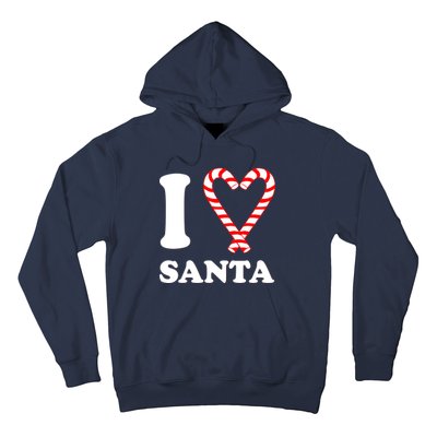 I Heart Santa Candy Cane Hoodie