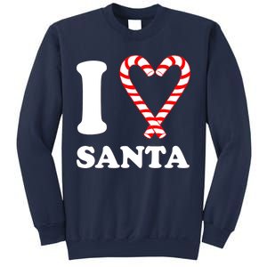 I Heart Santa Candy Cane Sweatshirt