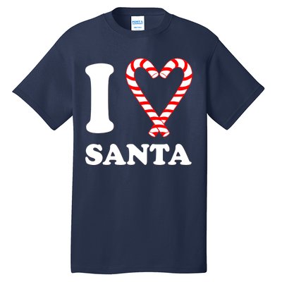 I Heart Santa Candy Cane Tall T-Shirt