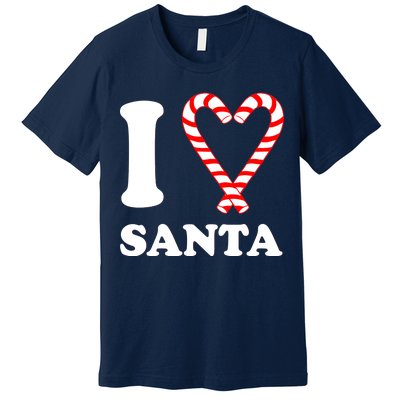 I Heart Santa Candy Cane Premium T-Shirt