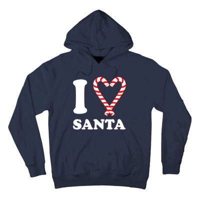 I Heart Santa Candy Cane Tall Hoodie