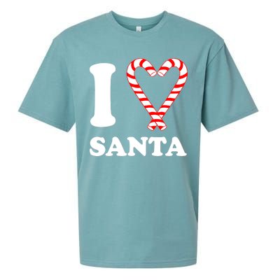 I Heart Santa Candy Cane Sueded Cloud Jersey T-Shirt