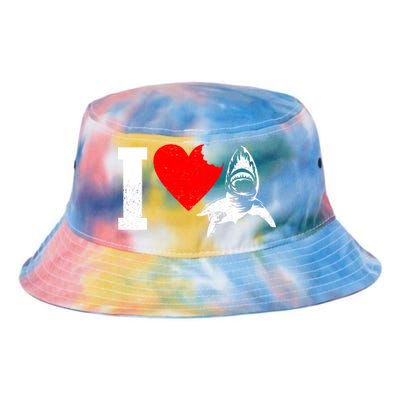 I Heart Sharks Tie Dye Newport Bucket Hat