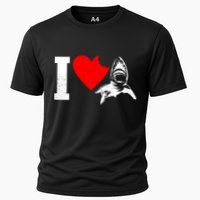 I Heart Sharks Cooling Performance Crew T-Shirt